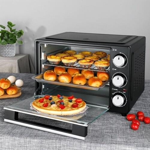 Household multifunctional 32-liter large-capacity electric oven to heat up and down separately for baking cakes and biscuits