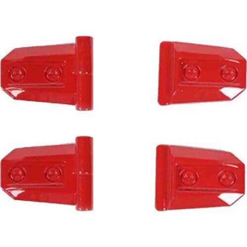 Car Door Hinge Cover for Suzuki Jimny 2019 2020 Engine Hood Hinge Decoration Cover Trim Accessories, Red