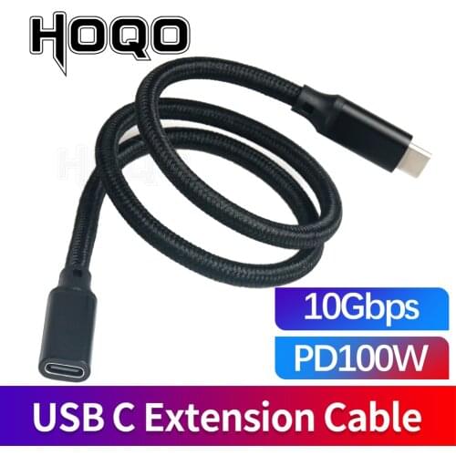 USB c extension cable 2 m extender 100W PD 5A 4k USB3.1 type c male to female usb-c extension Cord for nintendo switch 1m 2m 3m