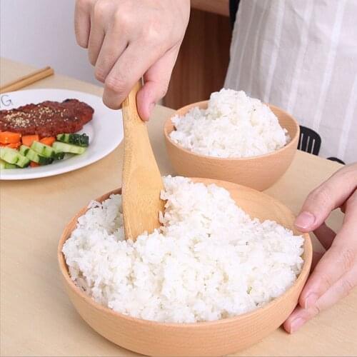 Kitchen Spatula Wooden Tableware Cookware Spoon Tool Practical Tableware Healthy Bamboo Rice SpoonUtensil Scoop Utensil
