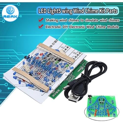 Laboratory Swing bells Wobbly Windbell Fun Electronic DIY Kit Wring 95 LEDs Wind bell 5V 9V