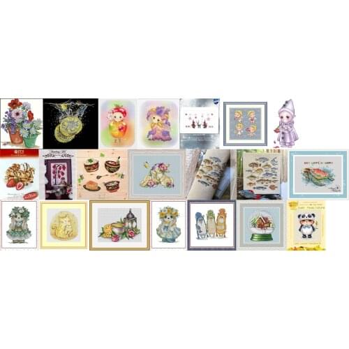 LL-Apple Blossom Fairy Cross Stitch Set Chinese Cross-stitch Kit Embroidery Needlework Craft Packages Cotton Fabric Floss