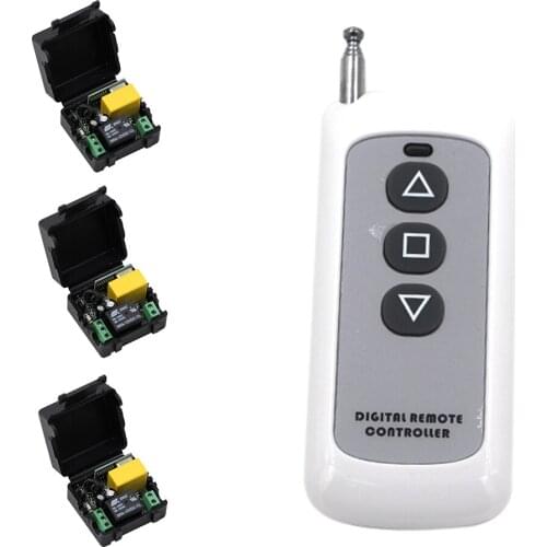 Newest 1CH Mini Size AC 220V 10A Wireless Remote Control Switches Controll Lighting Switch Learning Code High Quality
