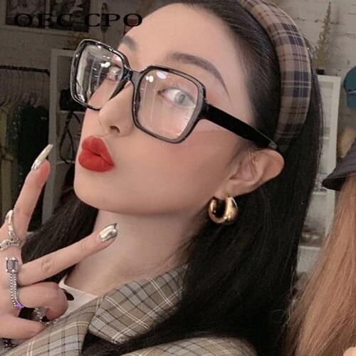 OEC CPO Vintage Frame Eyeglasses Mens Women Clear glasses Retro Square Optical Lens Eyewear Nerd Clear Lens Glasses O405