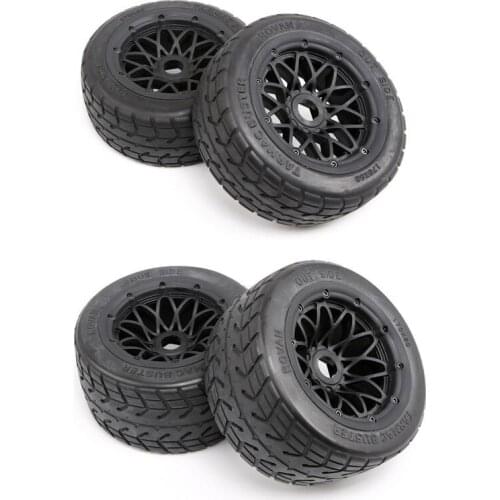 Rovan FC Baja Full Set of ON Road Tires on Rims with 24mm Metal Hex for HPI Baja 5B 5R 2.0 SS Rovan and King Motor Baja Buggies