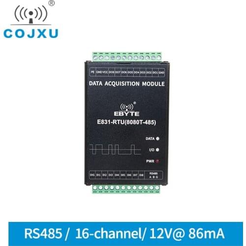 Modbus RTU Relay RS485 Digital Quantity 8 Channel Digital Input Output Dry Contact Acquisition IO Controller E831-RTU(8080T-485)