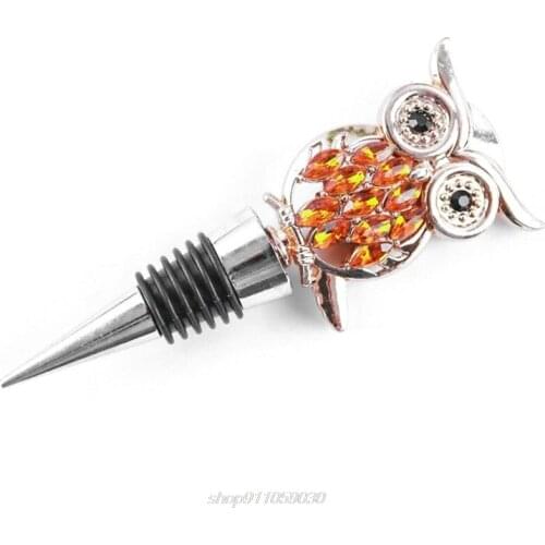 Cute Owl Wine Bottle Stopper Vacuum Sealed Reusable Plug Caps Wedding Wedding Party Decorations M19 21 Dropship