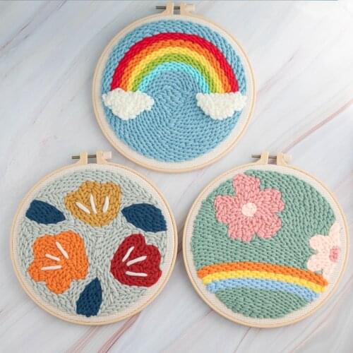 DIY Wool Embroidery Kits For Beginners 2020 Cartoon Embroidery Kits For Kids Cross Stitch Kits Embroidery Set as Best Gifts Home