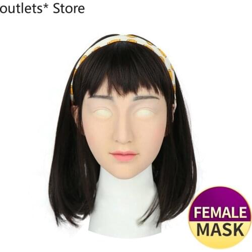Silicone Mask Transgender Realistic Skin Crossdresser Silicone Shemale Latex Sexy Cosplay for Male Real Halloween Party Supplies