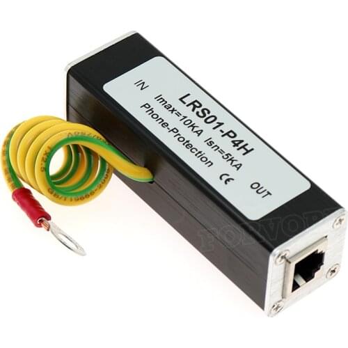 Telephone Fax Surge Protector Thunder Arrester RJ11 kl01-p4h Black limited RJ-11 for MODEM (ISDN, ADSL), DDN special line