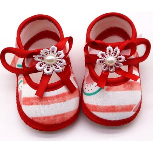 TELOTUNY baby shoes Newborn Baby Girls Watermelon Printing Soft Sole Single Shoes cute Toddler Shoes Baby casual shoes 2020apr24