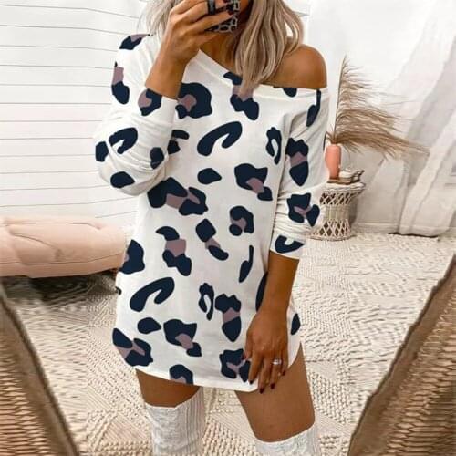 Women Robe Femme Spring Autumn Leopard Print Pencil Dresses Short Sleeve Dress For Womens Clothing 2021 Casual Vestido De Mujer