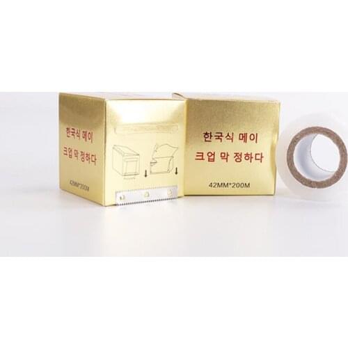 2pcs Korean Eyebrow Makeup Plastic Wrap, Permanent Makeup, Soft Plastic Tattoo Aid Portable Opening Design For Easy Extraction