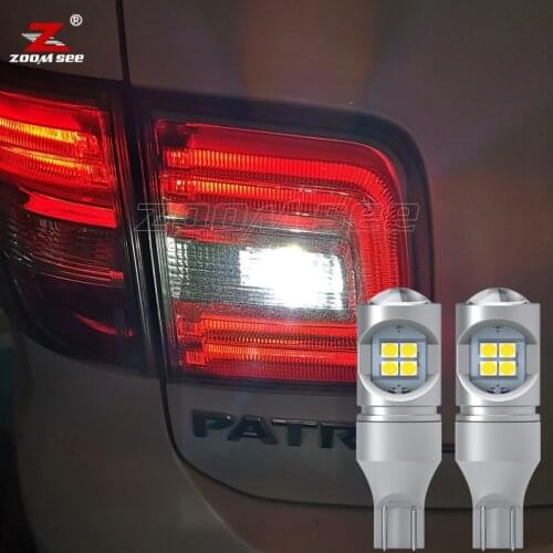 2pcs Canbus No Error White LED reverse tail backup light bulb For Nissan Patrol Y62 2012 2013 2014 2015 2016 2017 2018 2019 2020
