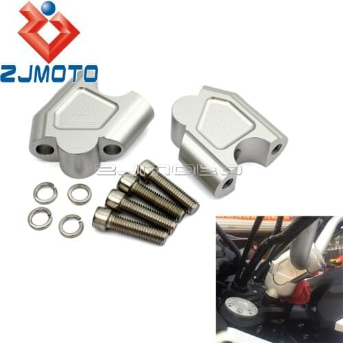 35mm Rise Motorcyle 7/8" Handlebar Risers For Suzuki GSF1250S DL25 SV1000 Dirt Bike ATV Pullback 22mm Handle Bar Riser Adapters