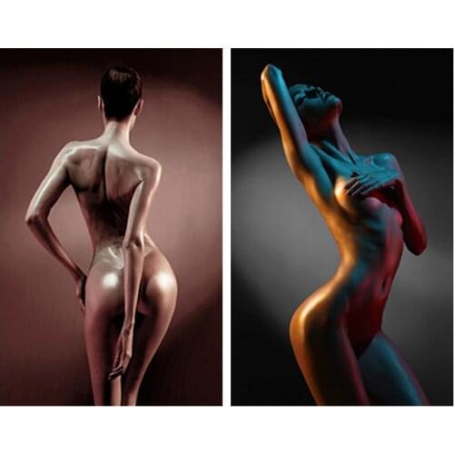 5D Diy Diamond Painting Number Sexy Naked Woman Pictures Diamond Mosaic Full Drill Diamond Embroidery Rhinestone Home Decoration