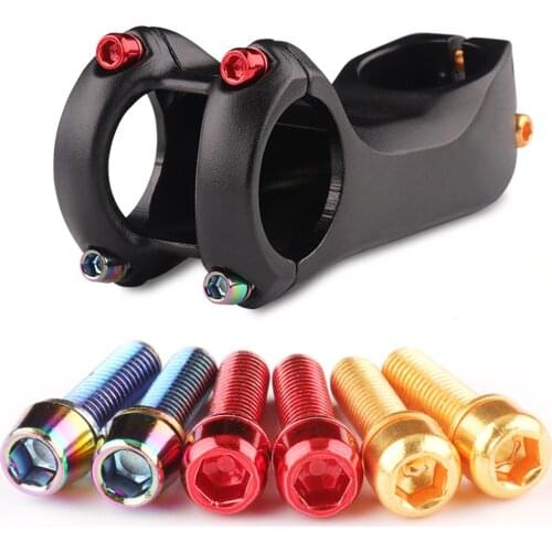 6Pcs Bicycle Brake Disc Screws Colorful Rotor Bolts Steel M6 M5*10mm 1.8g For MTB Bike Cycling Fixing Accessories