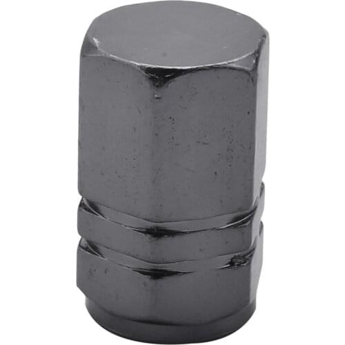8 Pieces Tire Stem Valve Caps Wheel Valve Covers Car Dustproof Tire Cap, Hexagon Shape Titanium Gray