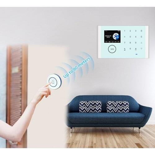 Wireless doorbell SOS button cordless smart home doorbell 433MHz welcome security ring doorbell emergency button