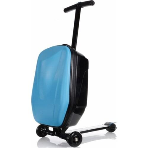 Luggage New Rolling luggage Book Bags Hard-Shell Wheeled Garment Suitcase bag Brand Business Travel child Scooter Trolley school