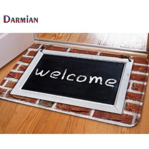 DARMIAN Welcome Home Text Printing New Carpets Home Entrance Door Carpet Living Room Decoration Floor Mats Rugs Tapete Para Sala