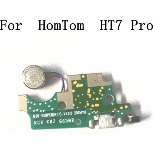 HOMTOM HT7 Pro Used USB Charge Board + Vibration Motor For HOMTOM HT7 Pro MTK6580 Quad Core 5.5 Inch HD 1280x720 Smartphone