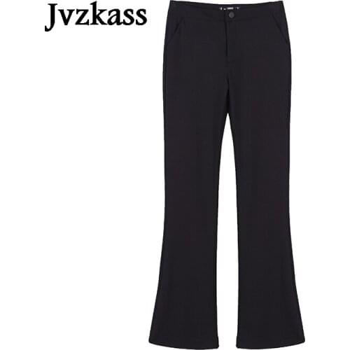 Женские брюки клеш Jvzkass China At AliExpress