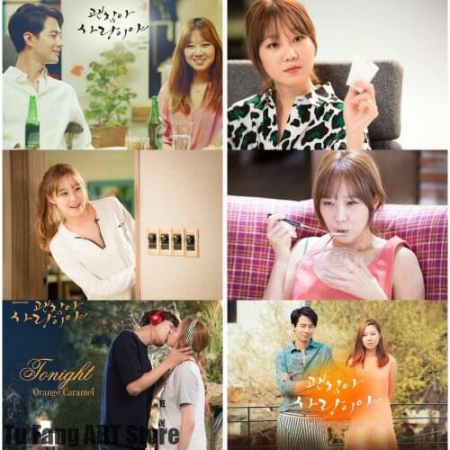 Canvas Painting Wall Art Vintage Korean Drama Its Okay Its Love Nordic Posters and Prints Pictures for Living Home Decoration