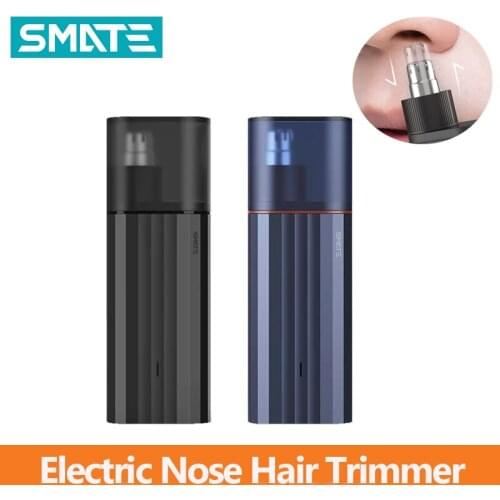 Smate Lighter Nose Hair Trimmer Pro Washable Type-C Rechargeable Mini Portable 360° Rotating Razor Electric Hair Trimmer