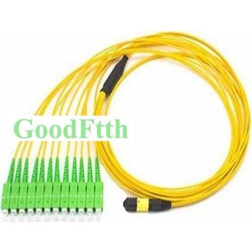 Low loss Elite Fiber Patch Cords Trunk Cables Male MPO-SC SC-MPO APC SM 12 cores GoodFtth 20-50m