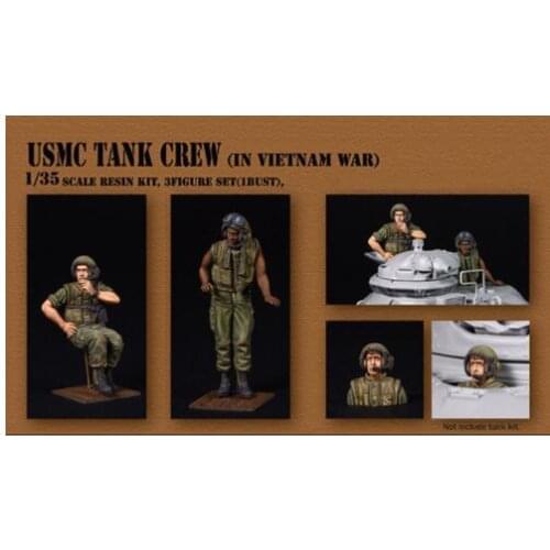 New Unassembled 1/35 ancient Tank Crew in Vietnam man Resin Kit DIY Toys Unpainted resin model