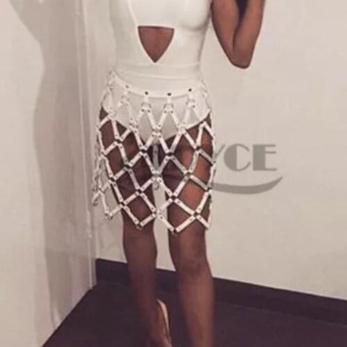 GARTER COLLAR HARNESS,Dress Plus size detachable adjustable sexy body harness with leather straps fasten at waist & around neck