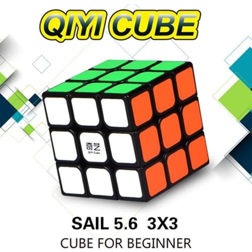 Qiyi 3x3 Cube Qihang 3x3x3 Magic Cube Sail 5.6CM 3Layers Cube For Beginner Speed Cube Professional Puzzle Toys For Children Kids