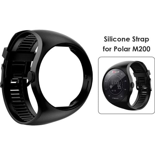 Strap for Polar M200 Smartwatch Silicone Replacement Sports Band Wrist Bracelet Watch Band Exterior Decoration Parts