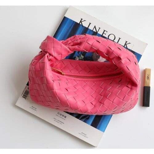 Purses and Handbags Luxury Designer 2021 New Woven Knotted Leather Handbag Underarm Bag Handbag