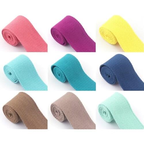 1.5 Inch(38mm) Wide Natural Cotton Plain Webbing For Canvas Bag Purse Strap Handles,For Tote Bag Upholstery Webbing Belt 1 Yard