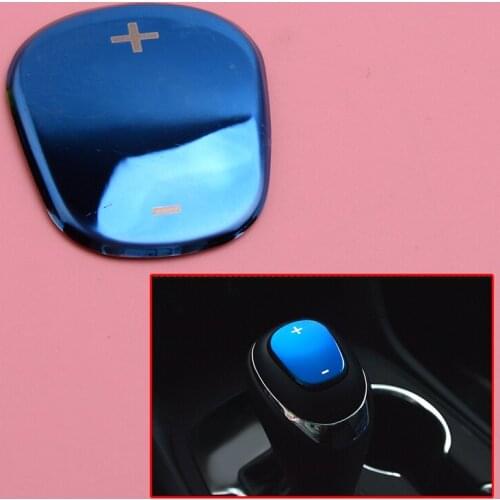 Stainless Steel Blue Interior Gear Lever Stick Shift Knob Head Cover Trim Car Fit For Chevrolet Equinox 2018 2019 2020