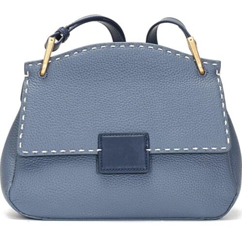 Genuine Cowhide Leather Armpit Bag For Women 2021 Shoulder Handbags Female Travel Fashion Hand Bag Baguette Underarm Classic