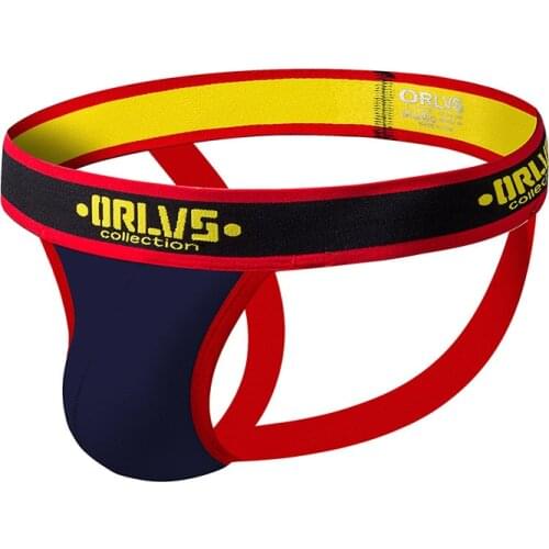 PU012/H115 Men Briefs Cotton Gay Thongs Underwear Men Exposed Buttocks Underwear Briefs Soft Comfortable Jockstrap Thong Tanga