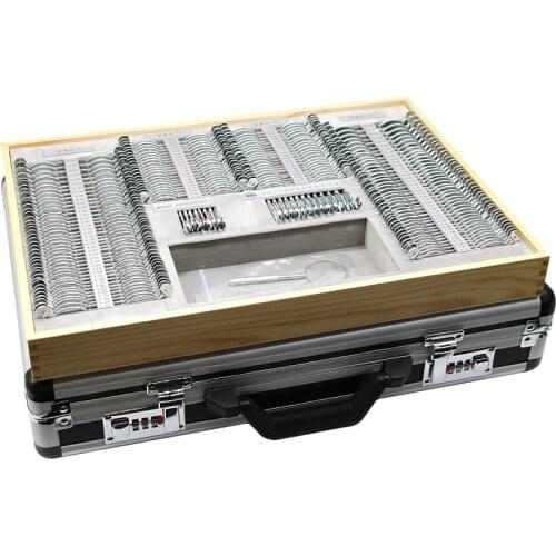 Optometry insert box, test disc trial box model 266, solid wood pallet optometry lens box