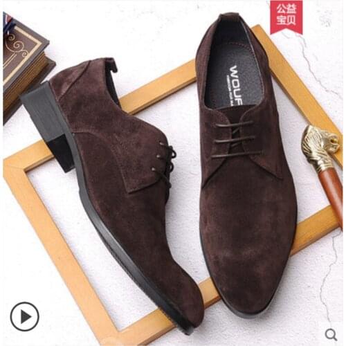 WOUFO Men's Suede Shoes