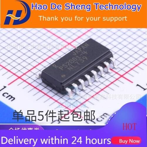 10PCS/LOT PS2801-4-F3-A PS2801-4 SOP16 New Original In Stock