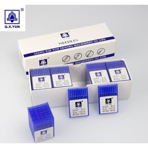 100pcs DCX27 SY6120 82X1 81X5 191GS B27 16# MY1023 QXYUN sewing needles accessory for Pegasus Siruba industrial sewing machine