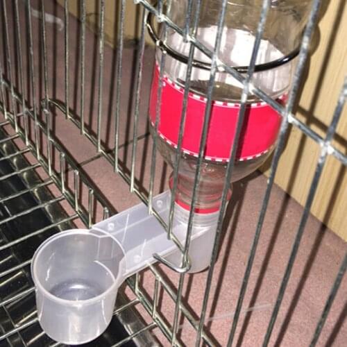 2Pcs New Arrival Portable Plastic Clear Water Bottle Bird Feeder Drinker Cup for Poultry Dove Pigeon Bird accessories