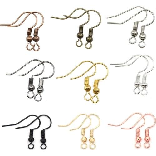 200pcs/Lot DIY Earring Findings Earrings Clasps Hooks Fittings DIY Jewelry Making Accessories Iron Hook Earwire Jewelry Supplies