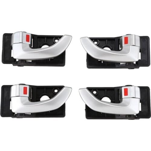 4Pcs Car Interior Inside Door Handle Left Right Replacement Set for Hyundai Tucson 2005 - 2009 82620-2Z02