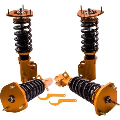 4x Coilovers Shock Absorber Spring For Toyota Corolla E90 E100 E110 AE92 AE101 AE11 1988-1999 Front Rear Adjustable Height
