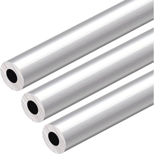 Uxcell 6063 Aluminum Round Tube 300mm Length 19mm OD 9mm Inner Dia Seamless Aluminum Straight Tubing 3 Pcs