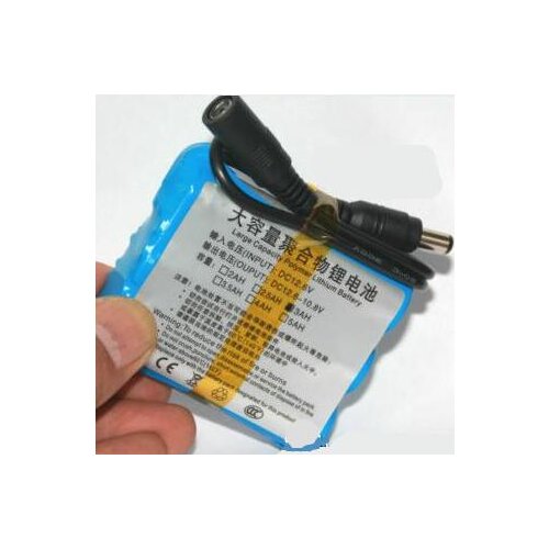 Free ship 1set 12V 3000mah 18650 lithium battery pack 18650-3S li-ion battery with DC plug and charger