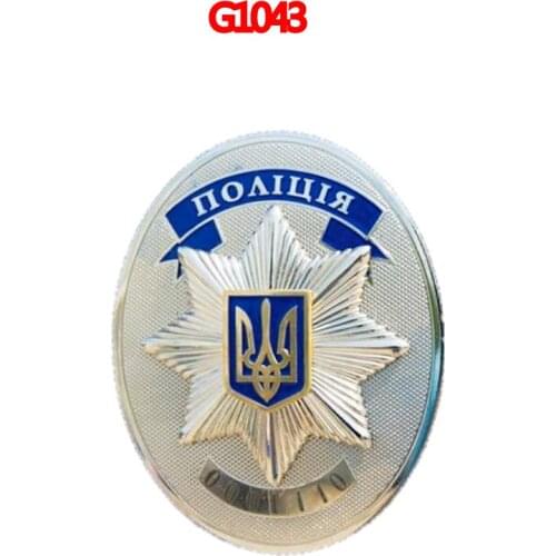 Free shipping Police badge Stickers On The Car Decal Car Styling Motorcycle Body Cool Covers Black/Silver